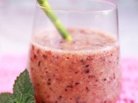 Strawberries and watermelon smoothie delight for kids