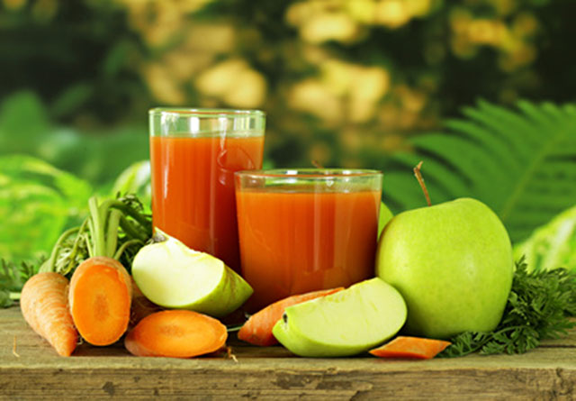 Pancreas cleansing carrot apple juice