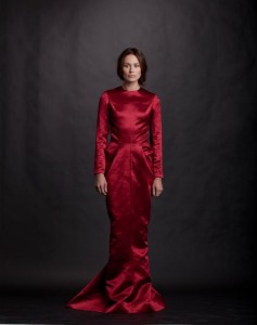 Red Silk Charmeuse By Mina+Olya