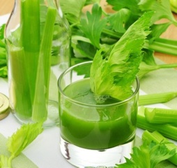 Inflammation reliever celery and bok choy smoothie