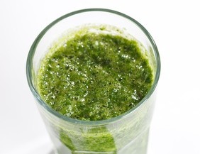 Green detox spinach and Romaine smoothie