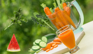 Carrot, watermelon and dandelion kidney stone juice