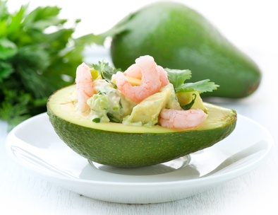 Avocado and shrimp salad