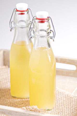 Homemade ginger ale