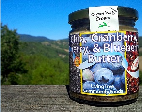 Chia, cranberry, cherry and blueberry butter giveaway
