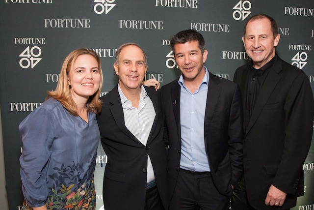 Jessi Hembel, Andy Serwer, Travis Kalanick (Uber Founder and Fortune #13) Tom Bedecarre