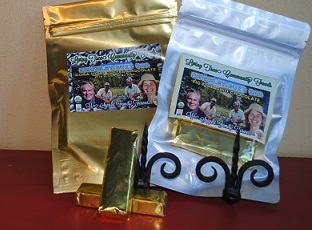 Fig pistachio and Kona gold coffee chocolate bars giveaways