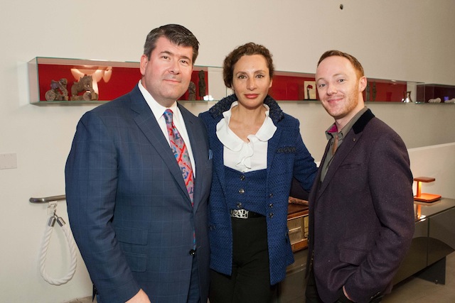 Alan Morrell with Dr. Clara Shayevich and jewelry designer Adam Neeley