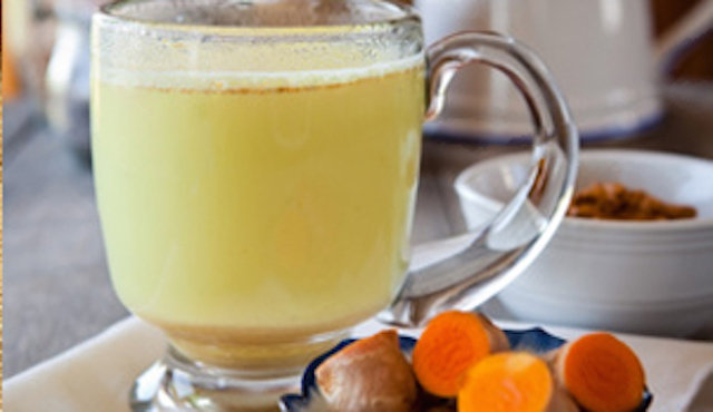 Raw turmeric milk