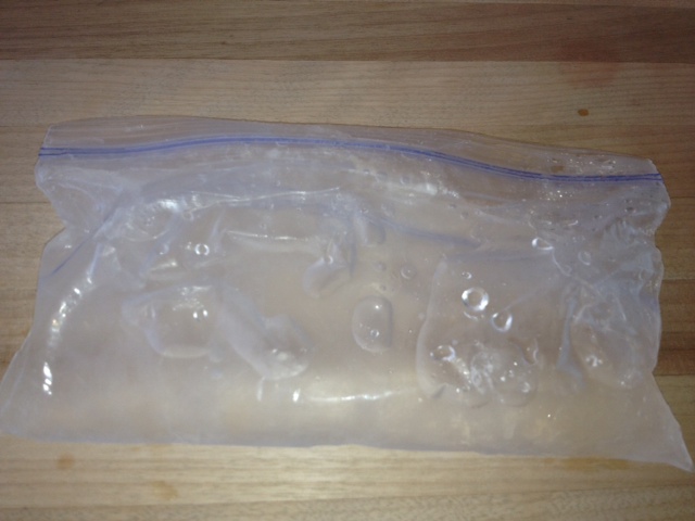 Homemade do it yourself ice pack