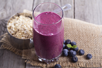 Blueberry and flaxseed slimming smoothie recipe