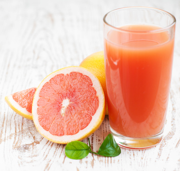 Grapefruit and tangerine fat buster juice