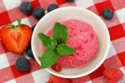 Organic strawberry sorbet recipe