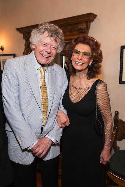 Gordon Getty and Sophia Loren - Credit: Drew Altizer Photography