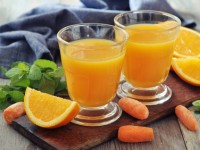 Orange and carrot Halloween juice