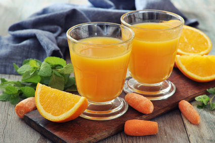 Orange and carrot Halloween juice