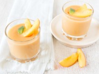 Coconut peach smoothie