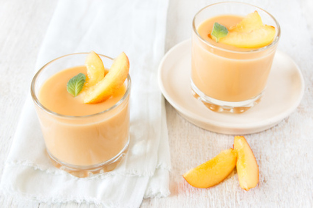Coconut peach smoothie