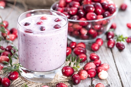 Potent cleansing cranberry smoothie