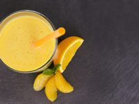 Cholesterol lowering orange chia smoothie