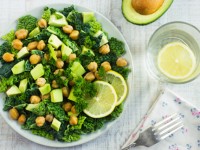 Detox chickpea and kale salad