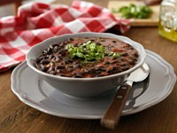 Cholesterol-lowering black bean soup