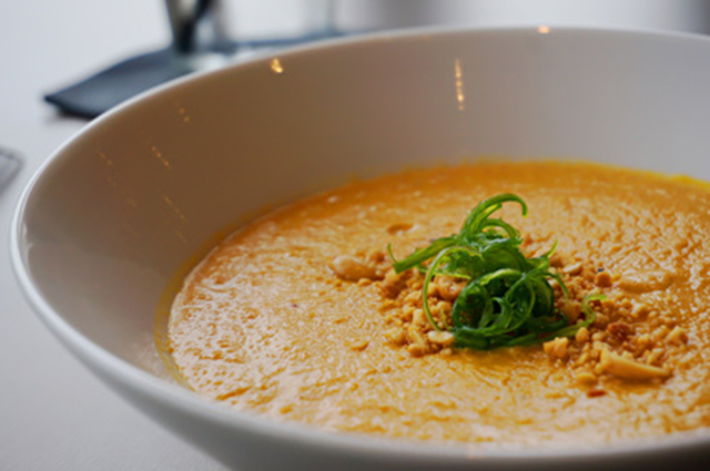 Creamy Thanksgiving sweet potato soup