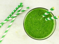 Thanksgiving detox kale coconut smoothie