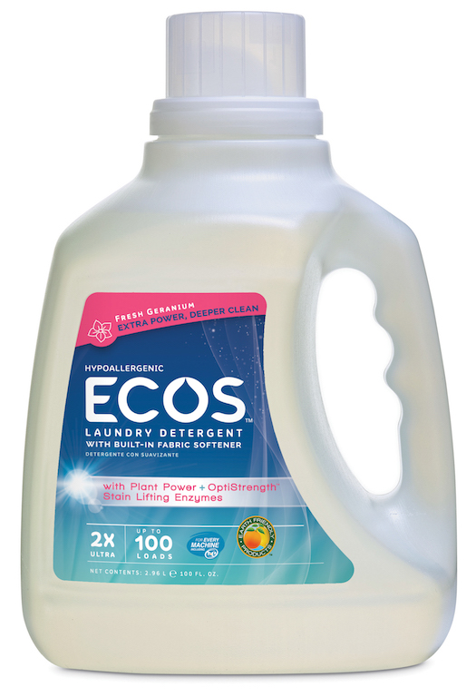 ECOS™ Hypoallergenic Laundry Detergent Geranium giveaway