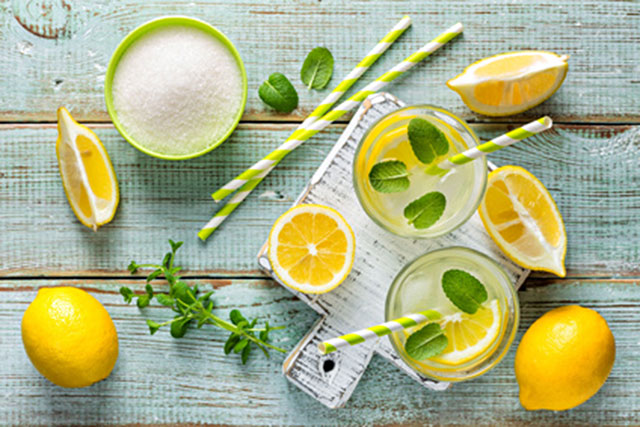 Super fresh summer mint lemonade