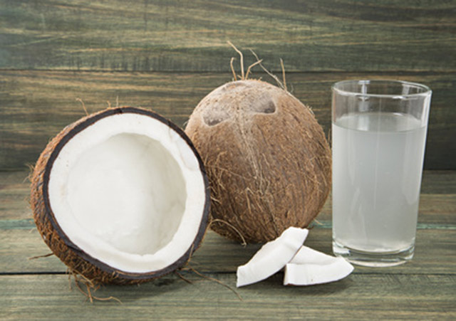 Natural coconut apple electrolyte water