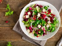 Anti-aging Mediterranean pomegranate salad