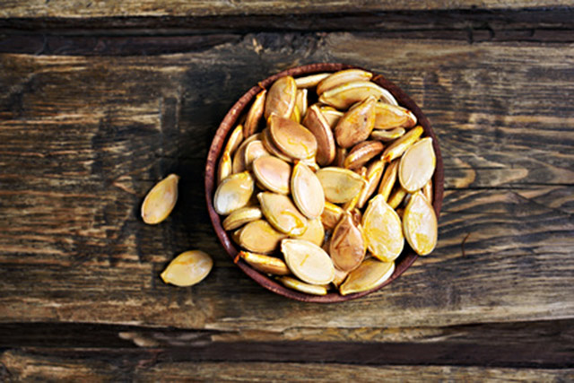 Halloween sea salt roasted pumpkin seeds