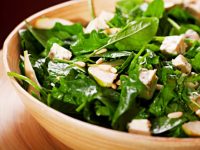 Potent anti-cancer spinach and sprout salad