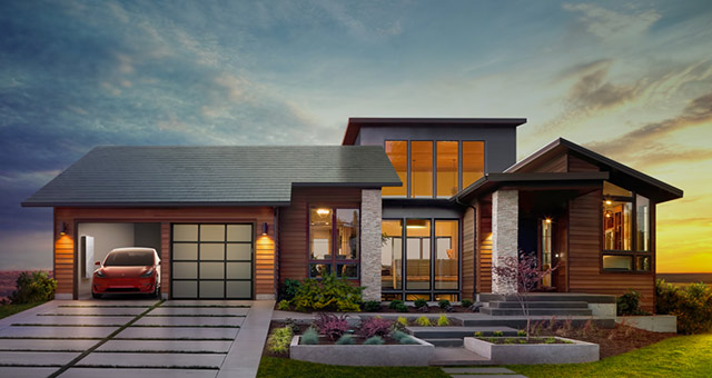 Tesla unveils solar roof and new home battery