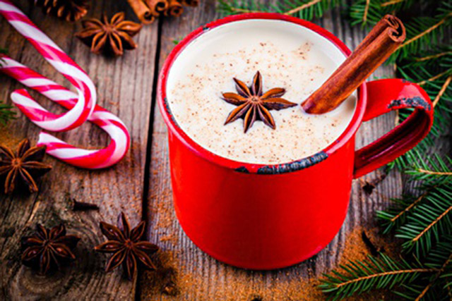 Super healthy vegan eggnog smoothie